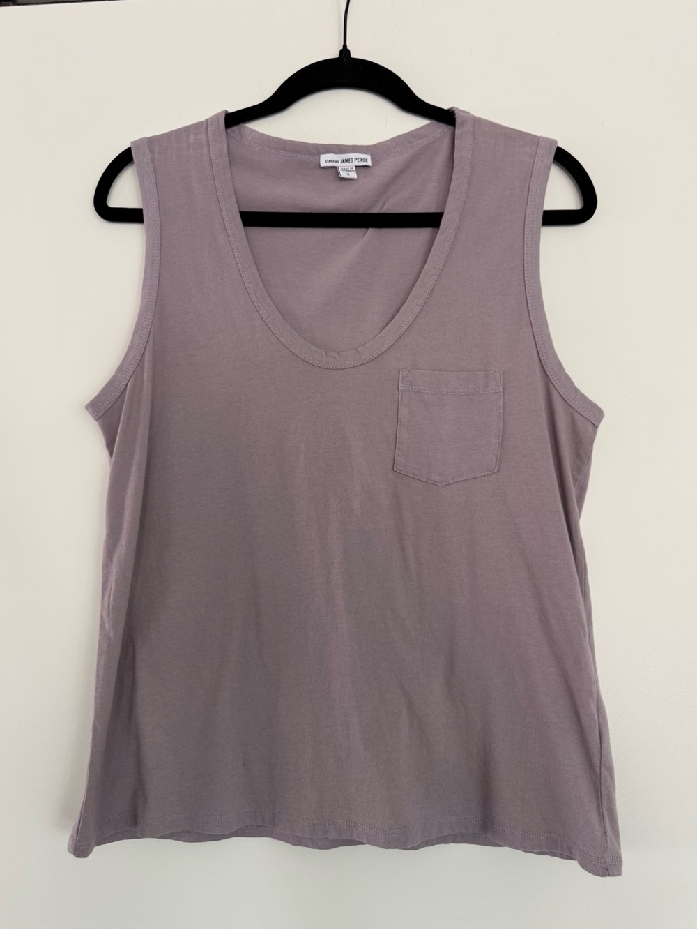 James Perse Tank Top 100% Cotton Lavender Lilac Size Medium Brand New